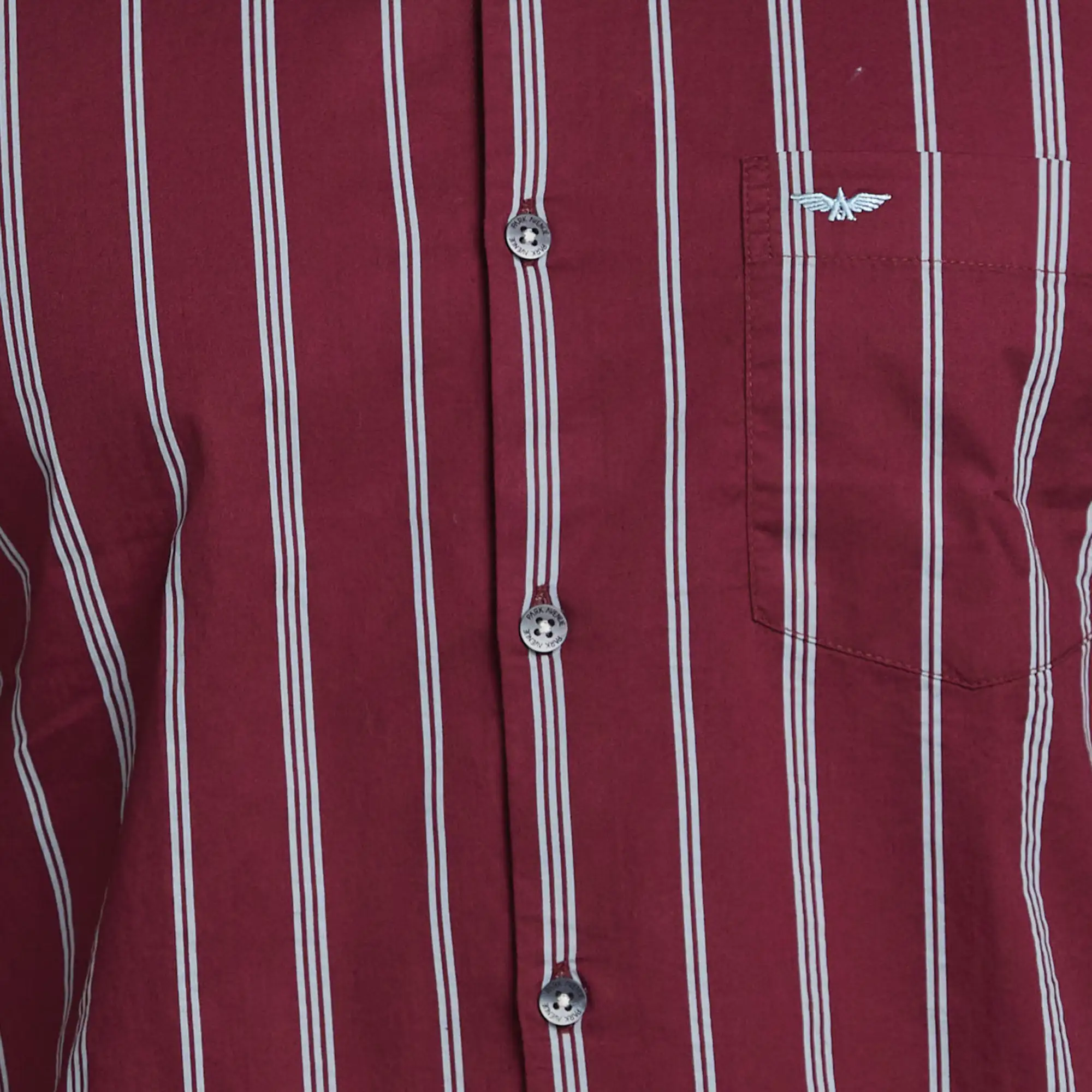 Park Avenue Men Maroon Print Slim Fit Cotton Shirt - Image 7
