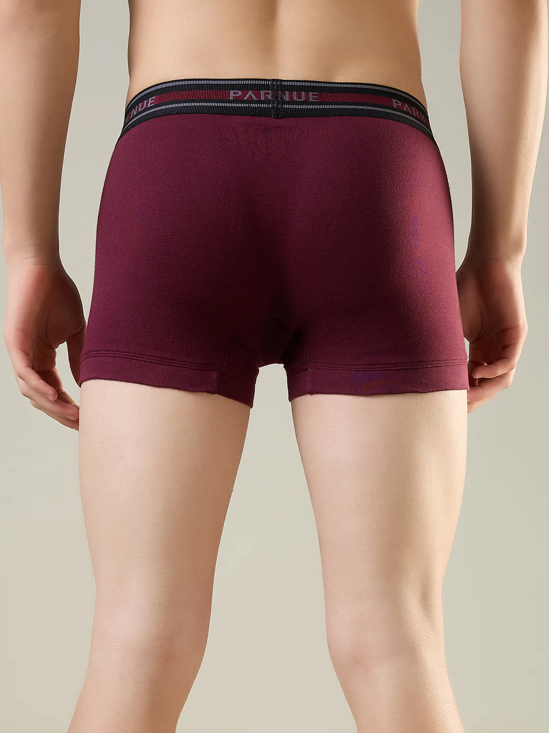 Park Avenue Men Maroon Tactel Nyloan Blend Trunk - Image 3