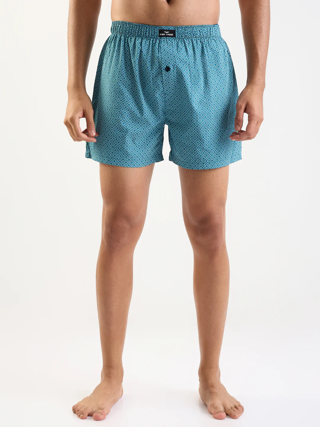 Park Avenue Men Multi-Colour Cotton Boxer Shorts Pack of 2 - Image 4