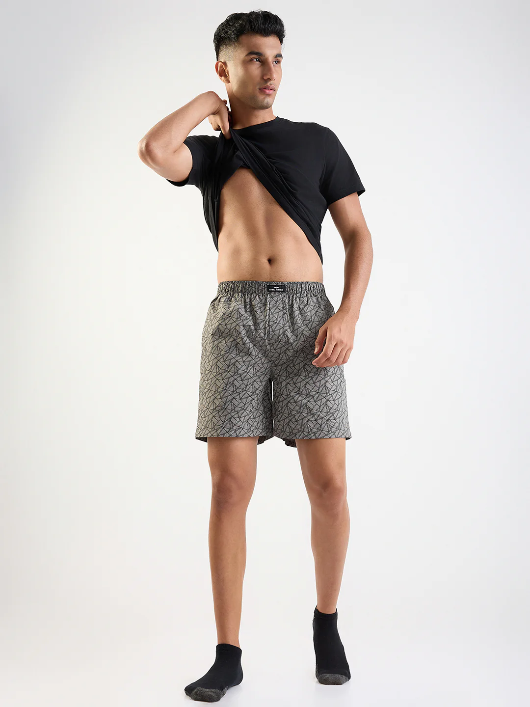 Park Avenue Men Multi-Colour Cotton Boxer Shorts Pack of 2 - Image 3