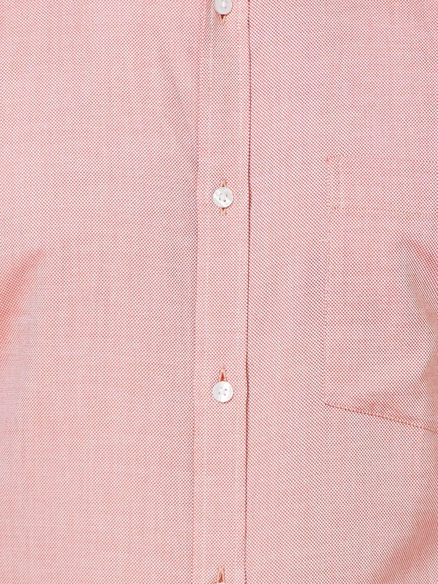 Park Avenue Men Orange Structure Slim Fit Cotton Shirt - Image 6