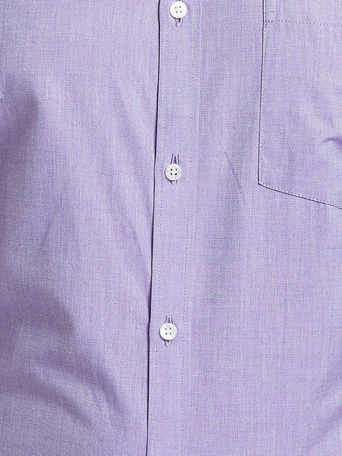 Park Avenue Men Purple Slim Fit Solid Formal Shirt - Image 8