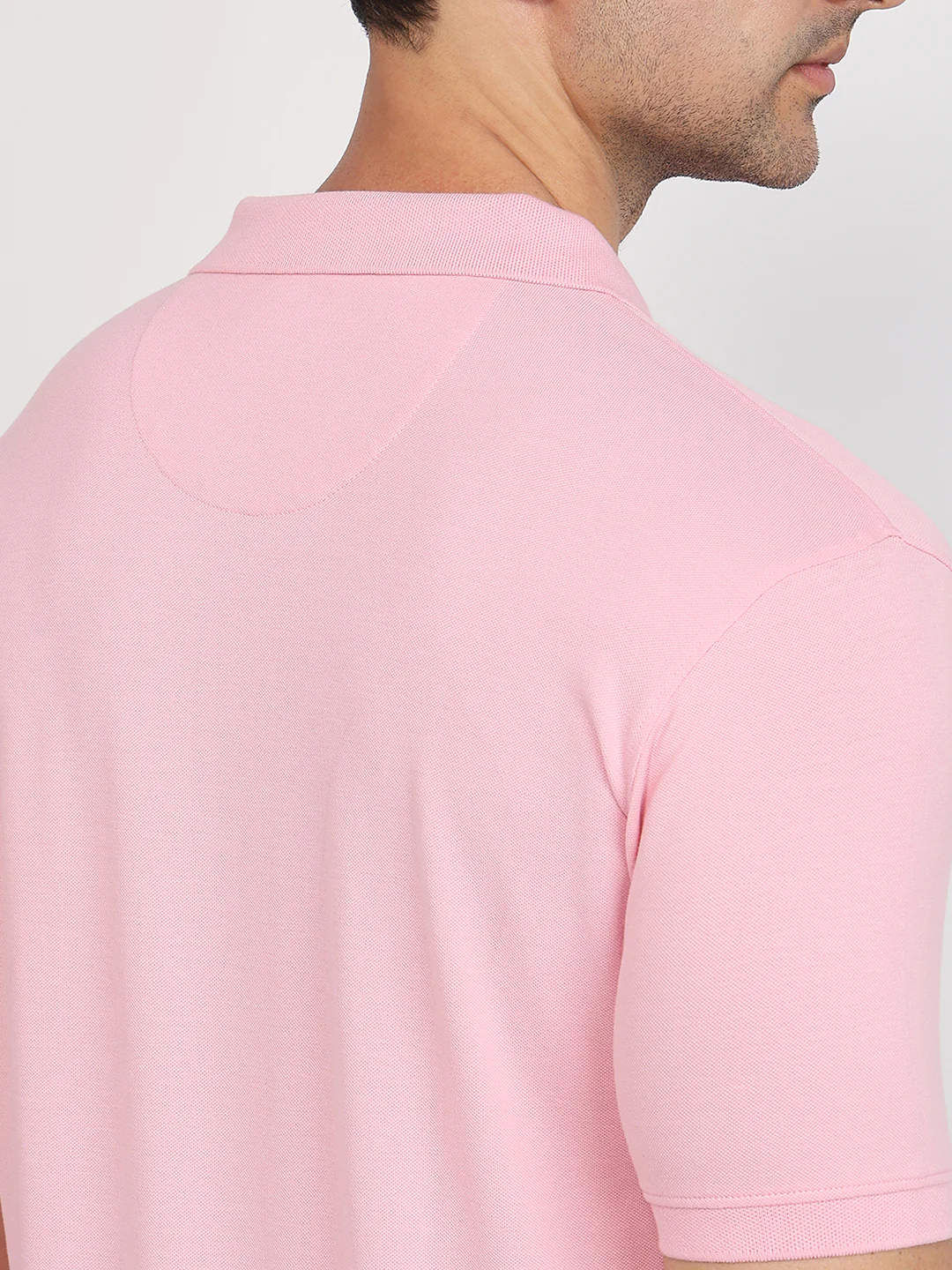Park Avenue Men Red Slim Fit Solid Polo Neck Collar T-shirt - Image 7