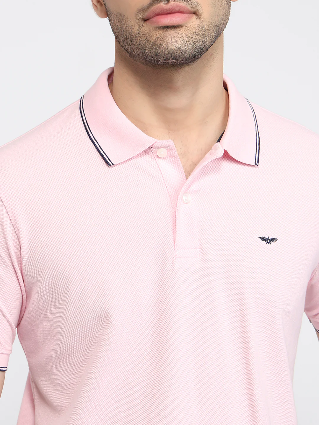 Park Avenue Men Red Solid Slim Fit Cotton Blend T-shirt - Image 7