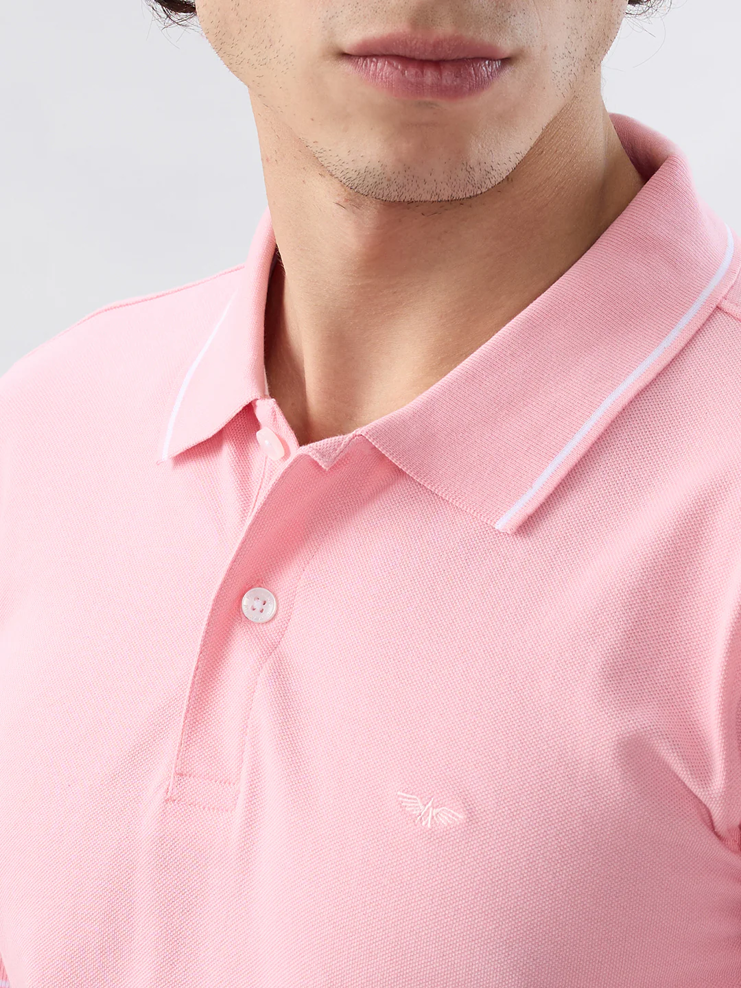 Park Avenue Men Red Solid Slim Fit Cotton Blend T-shirt - Image 7