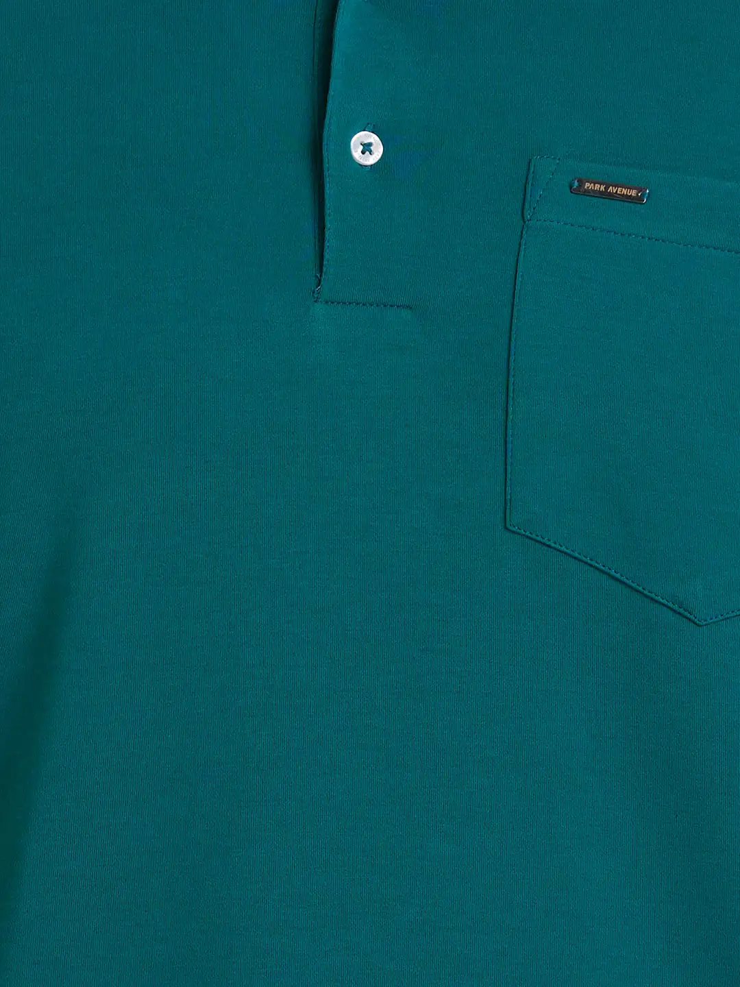 Park Avenue Men Red Slim Fit Solid Round Neck Collar T-Shirt - Image 7