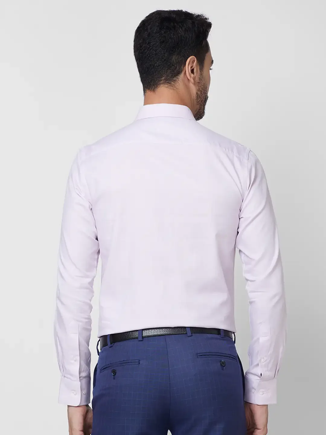 Park Avenue Men Pink Structured Slim Fit Cotton Formal Shirt - Image 5