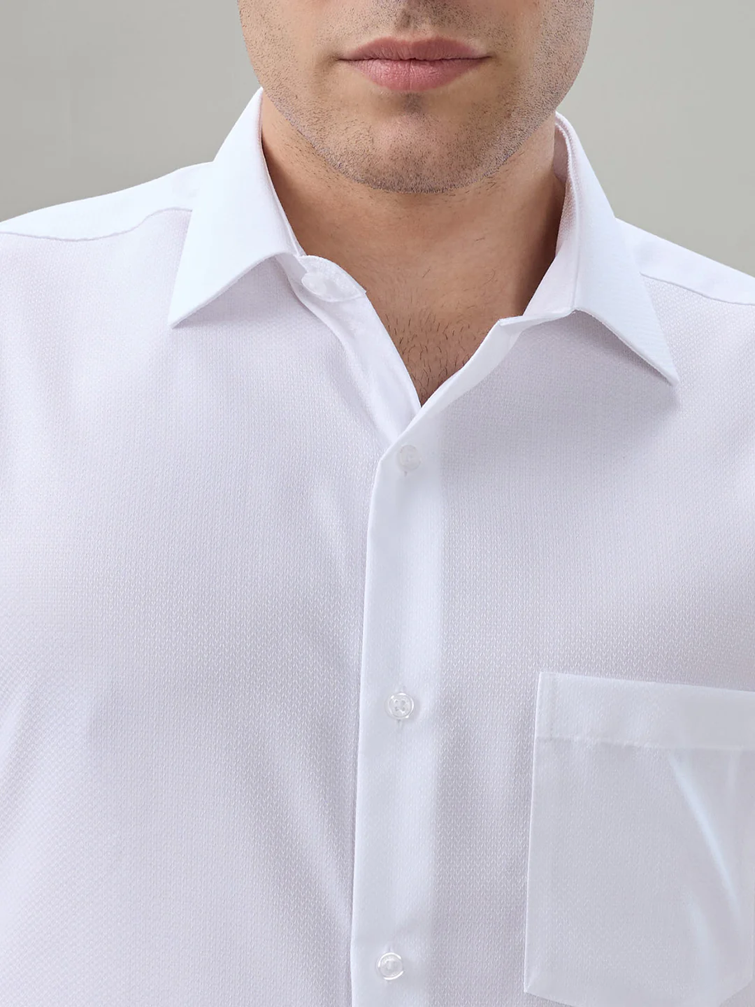 Park Avenue Men Regular Fit Structure Pattern Pure Cotton Full Sleeve Formal Shirt - Image 6