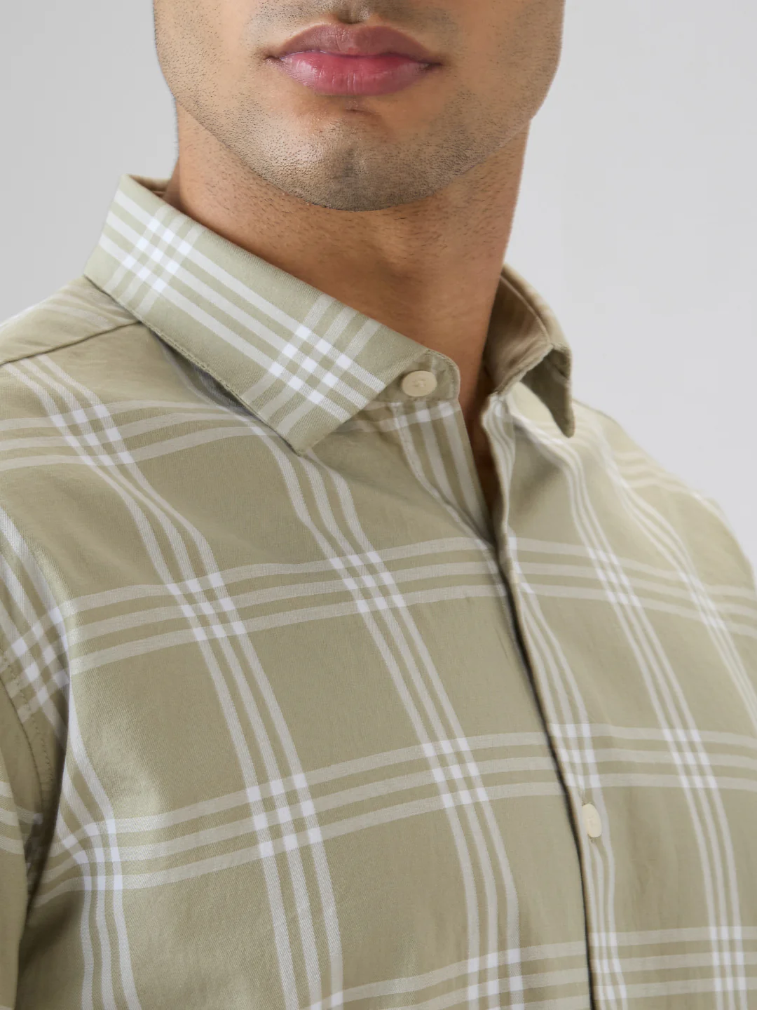 Park Avenue Men Slim Fit Checks Pattern Pure Cotton Full Sleeve Casual Shirt - Image 6