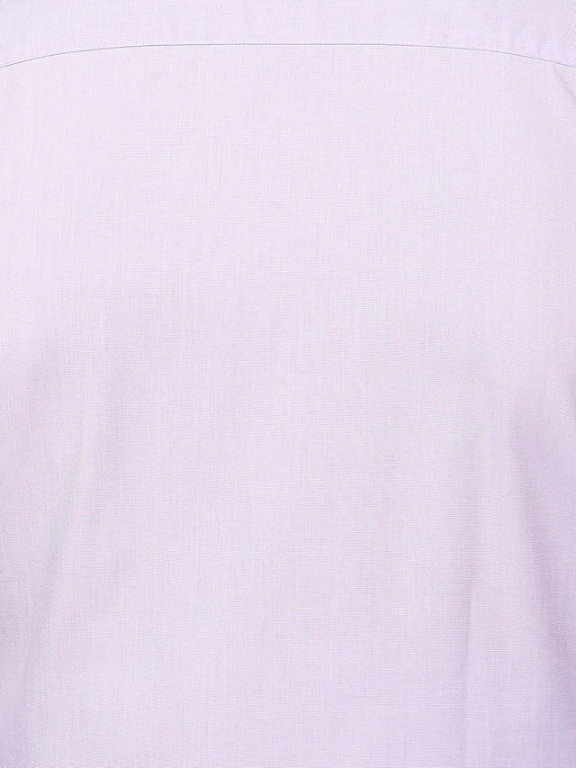 Park Avenue Men Violet Self Design Slim Fit Full Sleeve Semi Cut Away Collar Shirt - Image 7