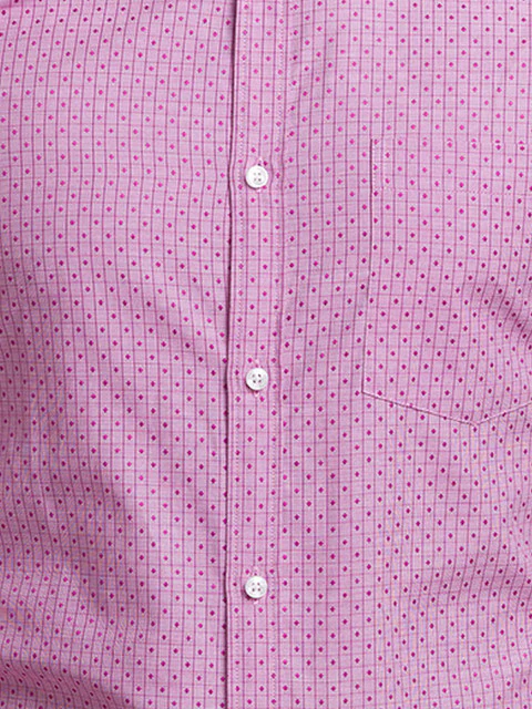 Park Avenue Men Violet Slim Fit Checks Shirt - Image 7