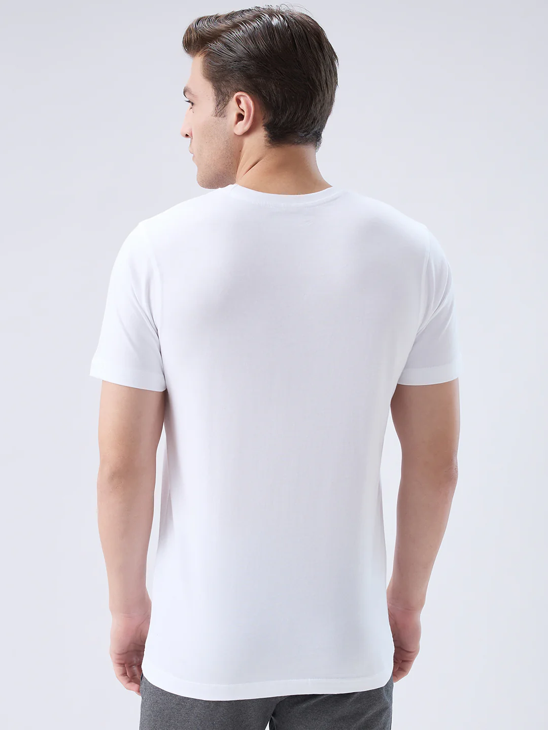 Park Avenue Men White Cotton T-Shirt - Image 4
