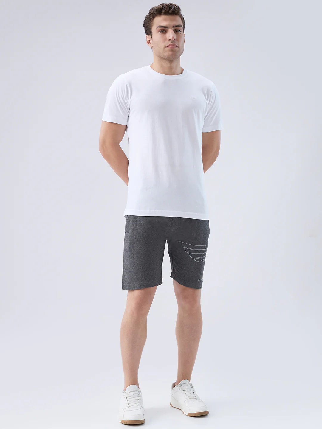 Park Avenue Men White Cotton T-Shirt - Image 5
