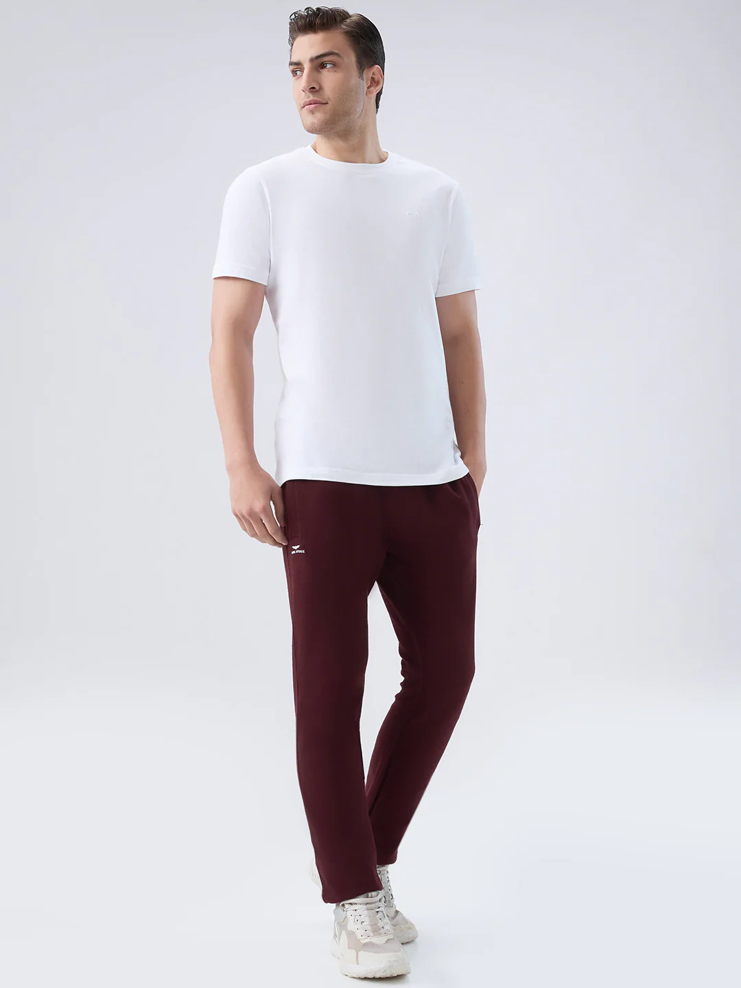 Park Avenue Men White Cotton T-Shirt - Image 5