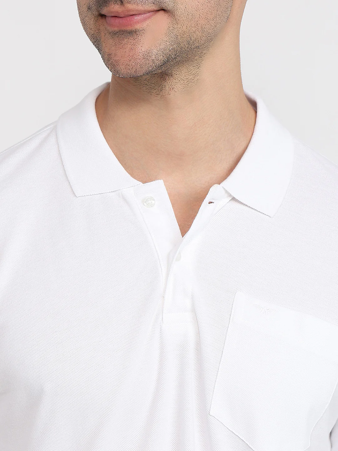Park Avenue Men White Cotton T-Shirt - Image 6