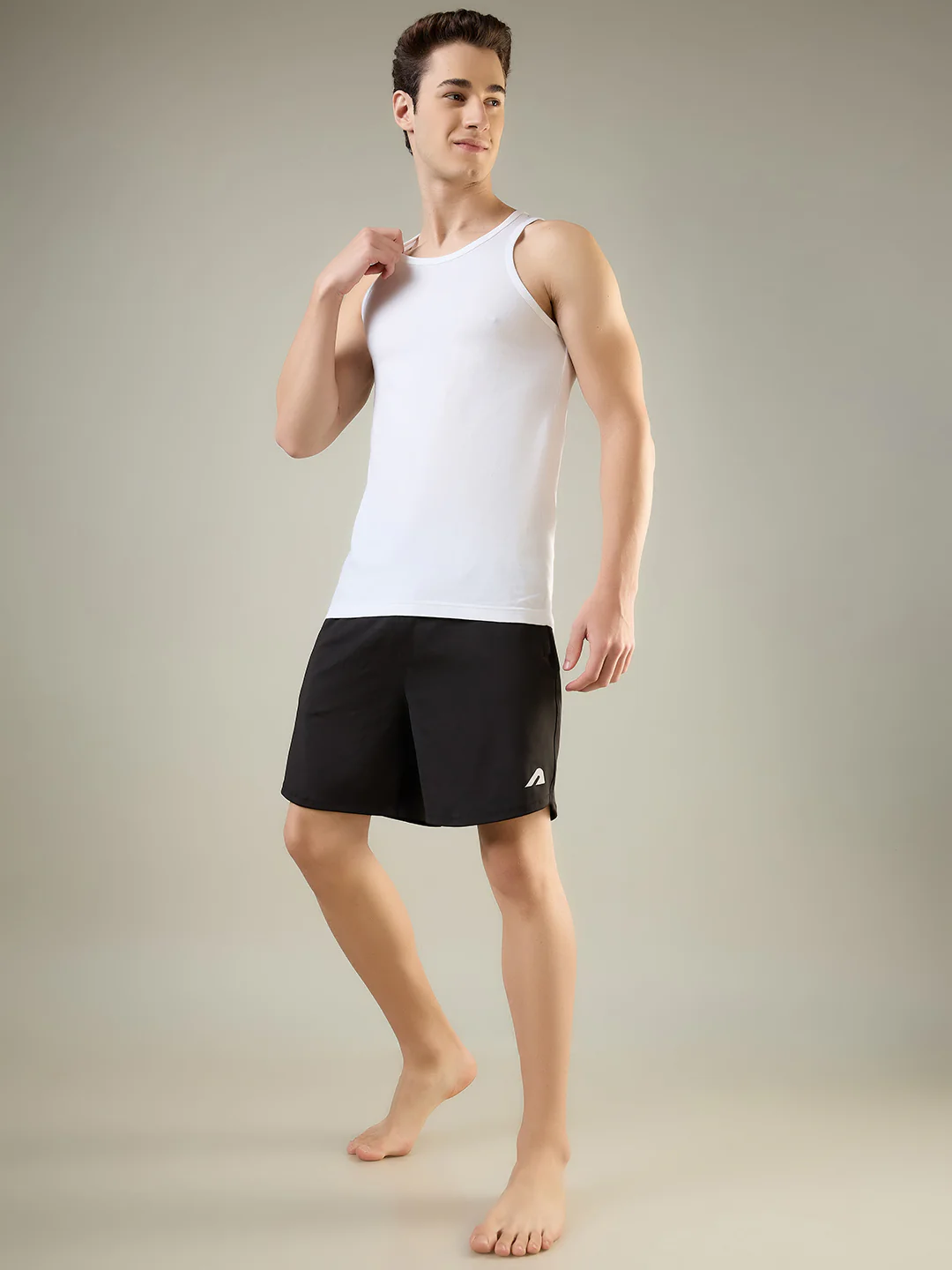 Park Avenue Men White Cotton Vest Pack Of 2 - Image 6