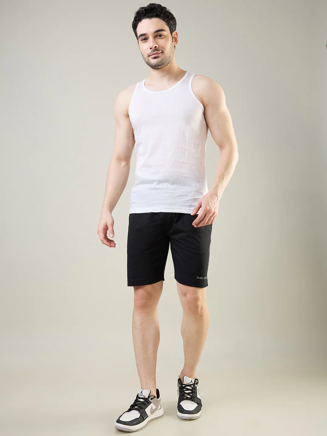 Park Avenue Men White Cotton Vest - Image 2