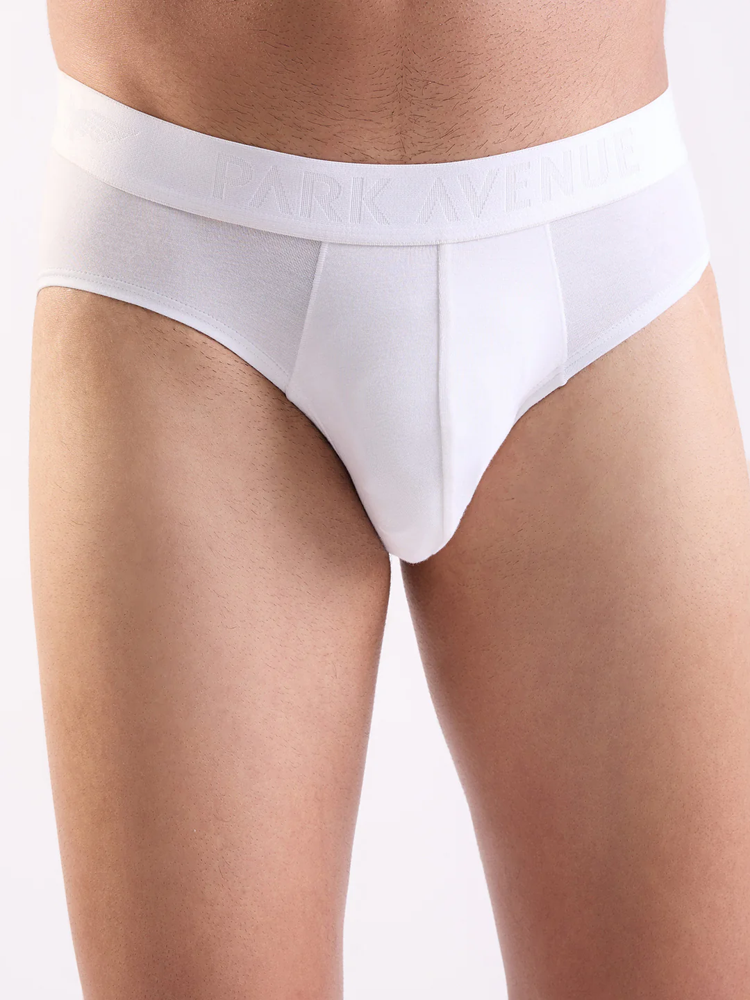 Park Avenue Men White Modal Blend Brief - Image 6