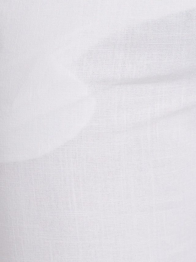Park Avenue Men White Solid Super Slim Fit Trouser - Image 7