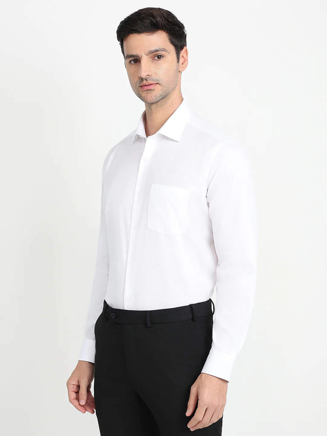 Park Avenue Men Yellow Checks Regular Fit Cotton Full Sleeve Ainsley Collar Formal Shirt - Image 2