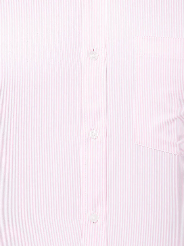 Park Avenue Pink Stripe Slim Fit Full Sleeve Cotton Blend Shirt - Image 7