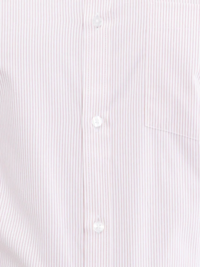 Park Avenue Pink Stripe Slim Fit Full Sleeve Cotton Blend Shirt - Image 6