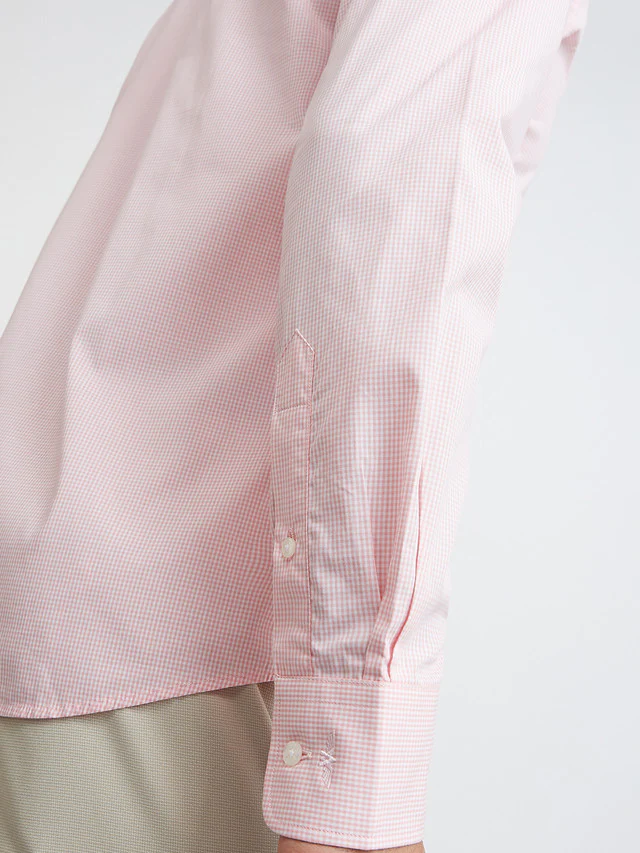 Park Avenue Pink Structure Slim Fit Full Sleeve Cotton Shirt - Image 7