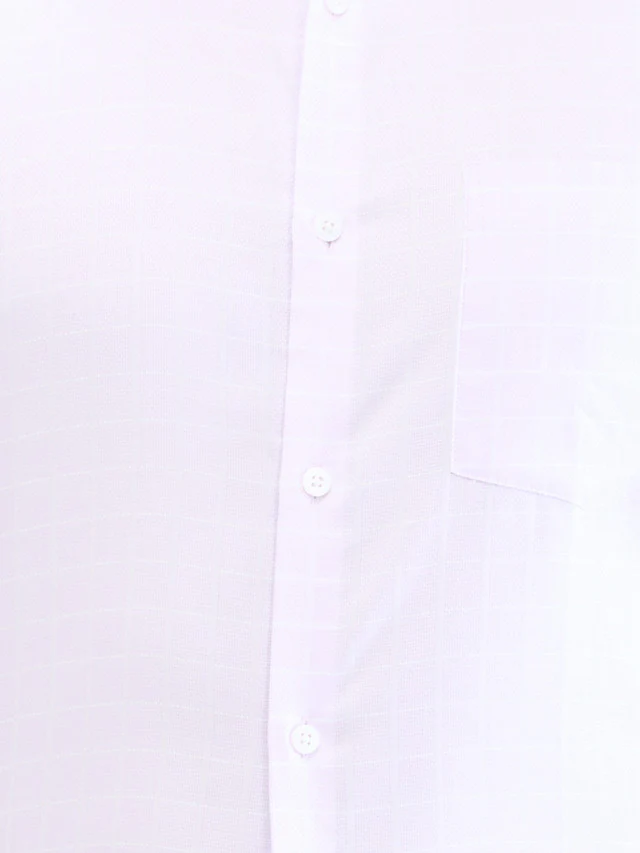 Park Avenue Purple Checks Regular Fit Cotton Formal Shirt - Image 7