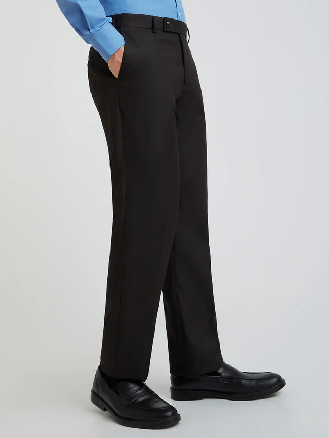 Park Avenue Purple Structure Regular Fit Polyester Blend Trouser - Image 2