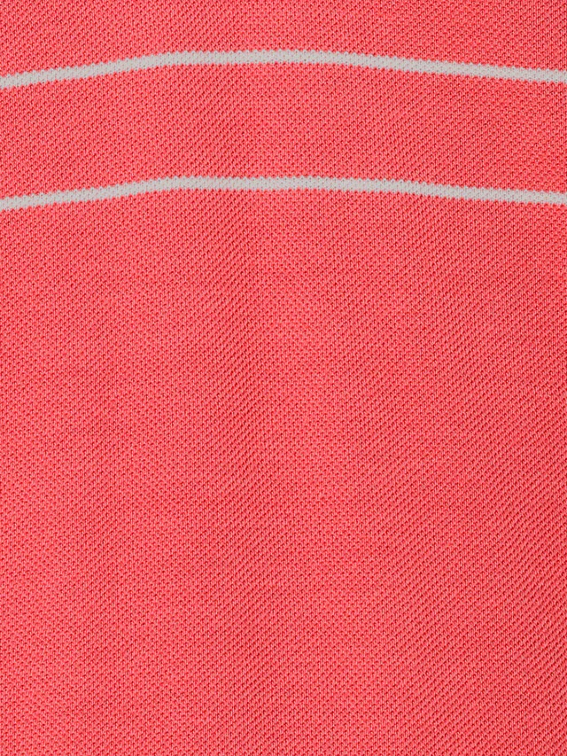 Park Avenue Men Red Slim Fit Stripe Polo Neck Collar T-Shirt - Image 8