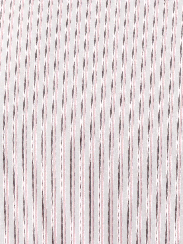 Park Avenue Red Stripe Slim Fit Cotton Formal Shirt - Image 7