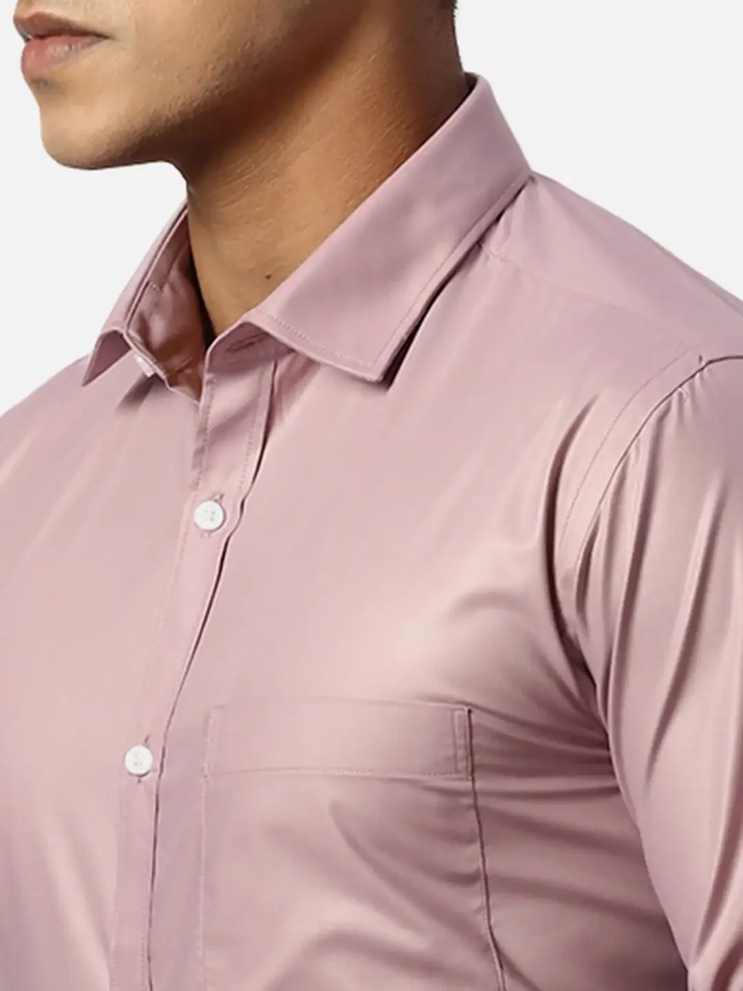 Park Avenue Slim Fit Solid Medium Red Shirt - Image 7