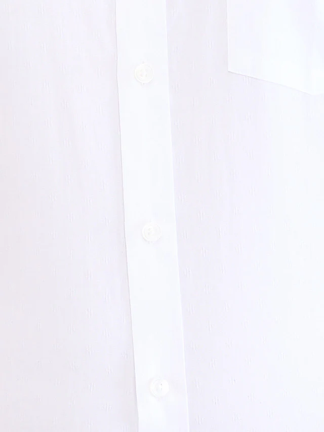 Park Avenue White Structure Regular Fit Cotton Formal Shirt - Image 7