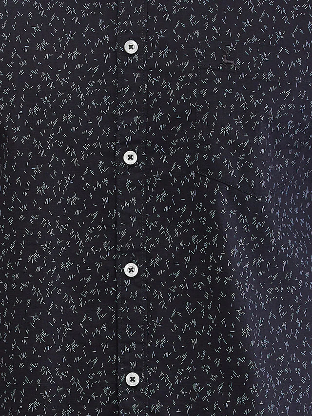 Parx Black Printed Slim Fit Cotton Casual Shirt - Image 7