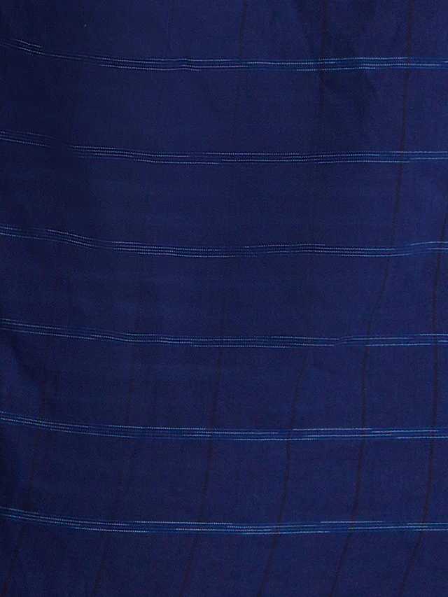 Parx Blue Checks Slim Fit Cotton Casual Shirt - Image 7