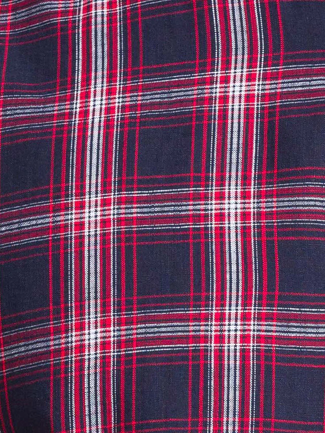 Parx Blue Checks Slim Fit Cotton Casual Shirt - Image 7