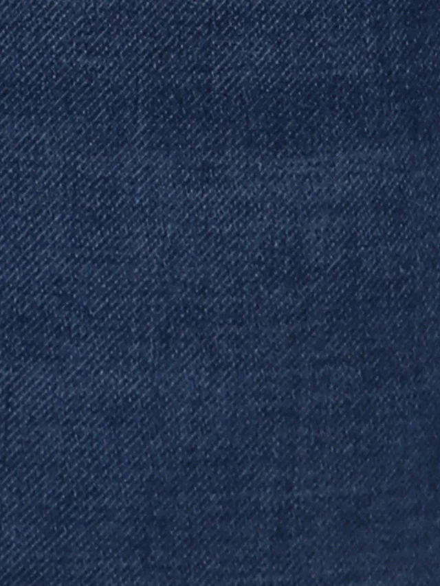 Parx Blue Dobby Skinny Cropped Fit Cotton Blend Jeans - Image 7