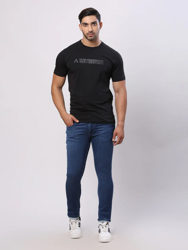 Parx Blue Knitted Low Rise Skinny Fit Cotton Blend Jeans - Image 5