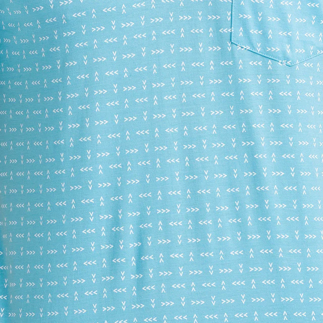 Parx Blue Printed Regular Fit Cotton T-Shirt - Image 7
