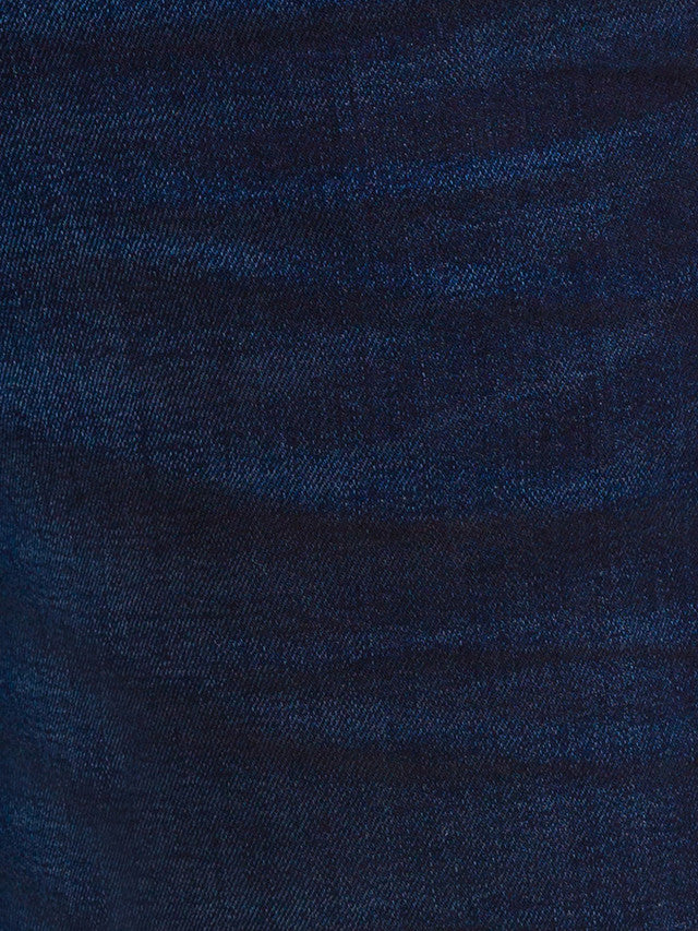 Parx Blue Twill Slim Tapered Fit Cotton Blend Jeans - Image 6