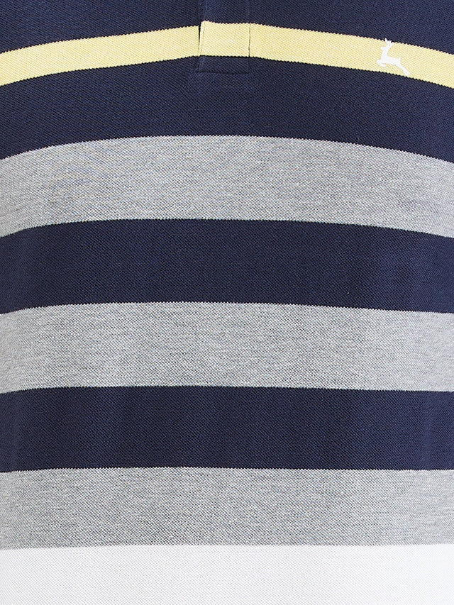 Parx Blue Yarn Dyed Regular Fit Cotton Blend T-Shirt - Image 7