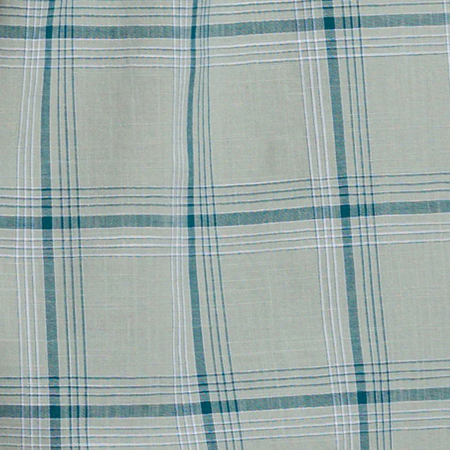 Parx Green Checks Slim Fit Full Sleeve Cotton Shirt - Image 6