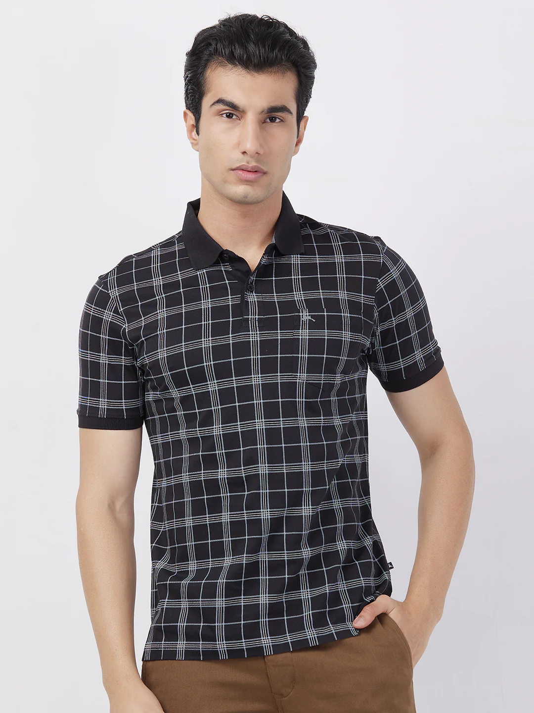 Parx Men Black Print Regular Fit Cotton T-Shirt