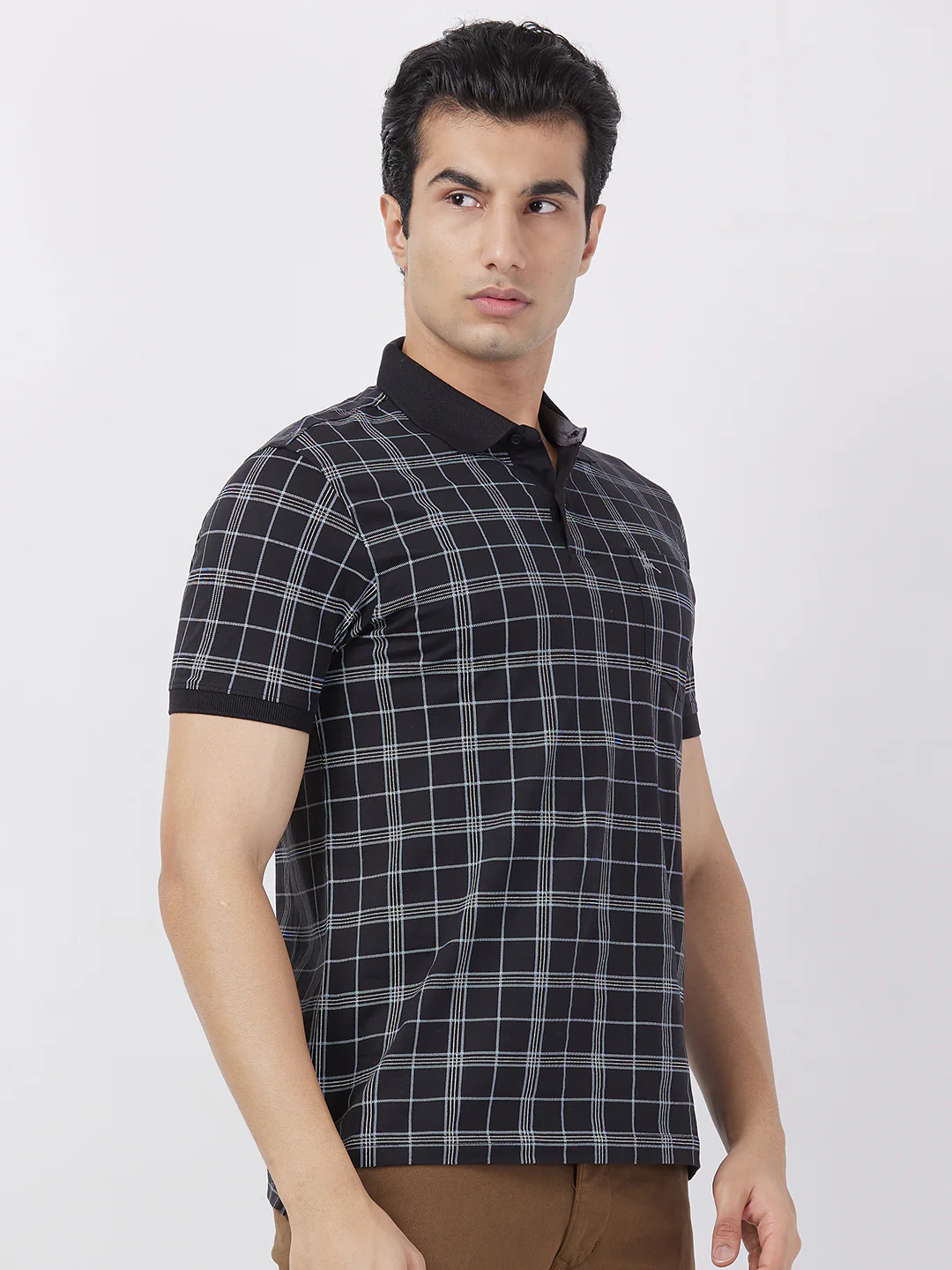 Parx Men Black Print Regular Fit Cotton T-Shirt - Image 2
