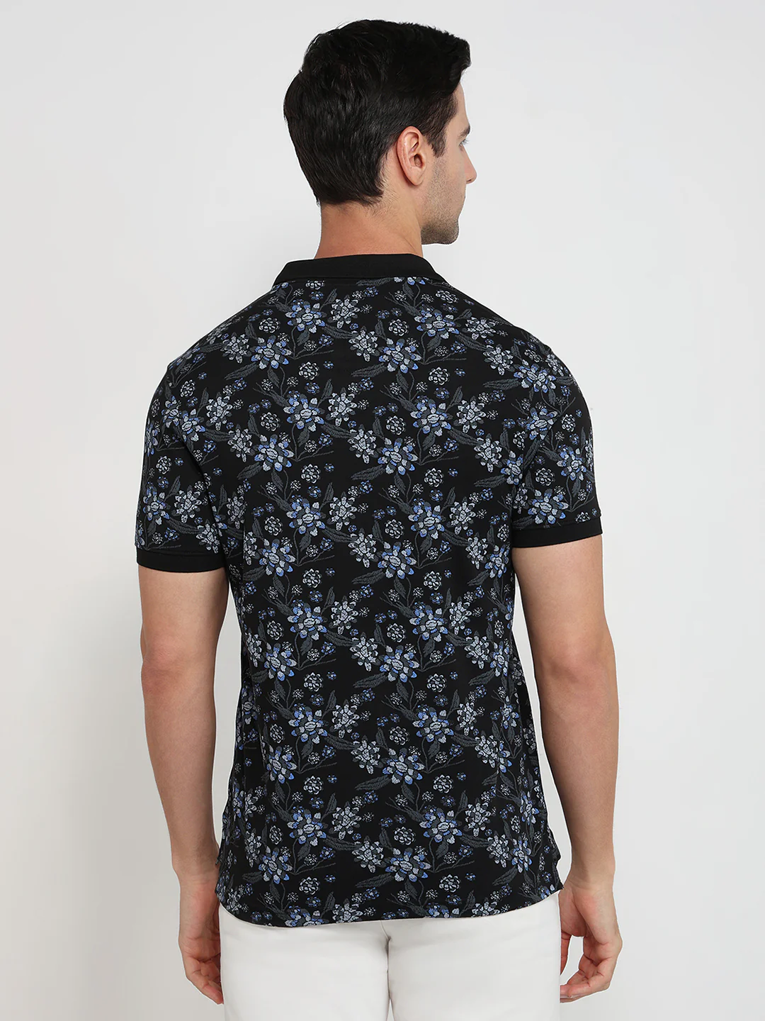 Parx Men Black Printed Regular Fit Cotton T-Shirt - Image 4