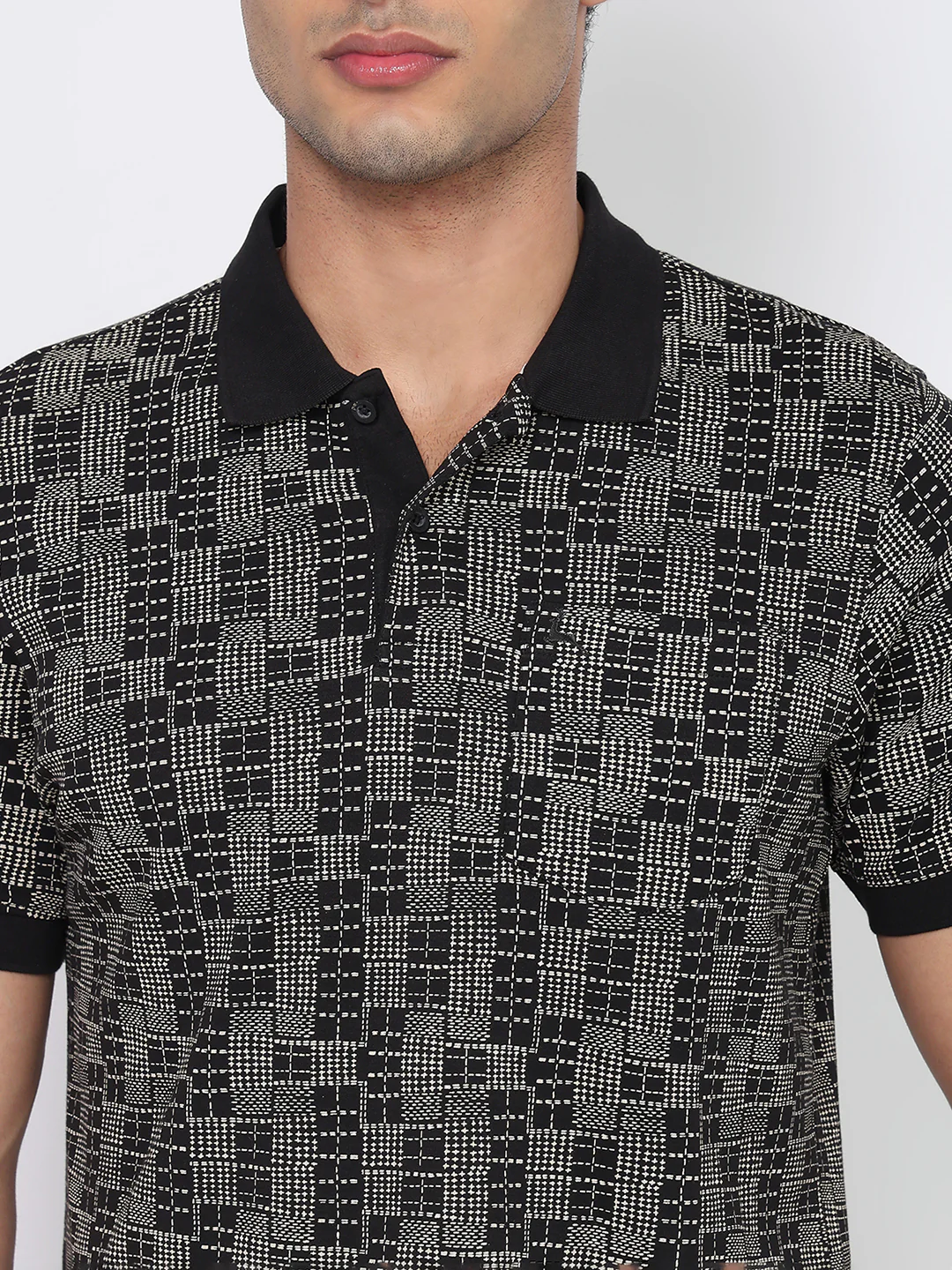Parx Men Black Printed Regular Fit Cotton T-Shirt - Image 6