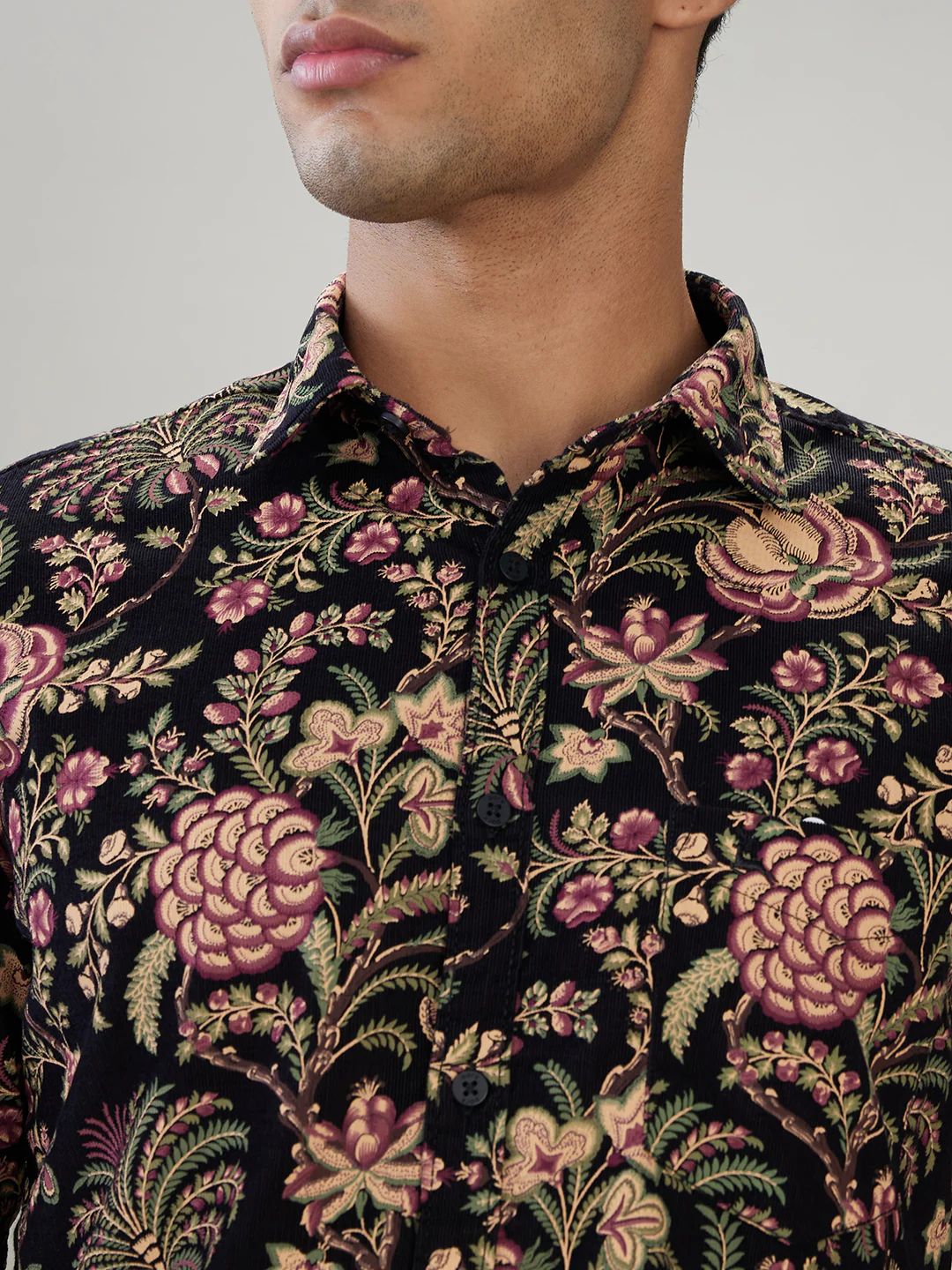 Parx Men Black Printed Slim Fit Cotton Full Sleeve Casual Shirt - Image 6
