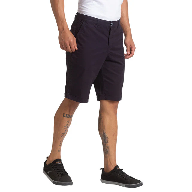 Parx Men Black Regular Fit Solid Shorts - Image 2