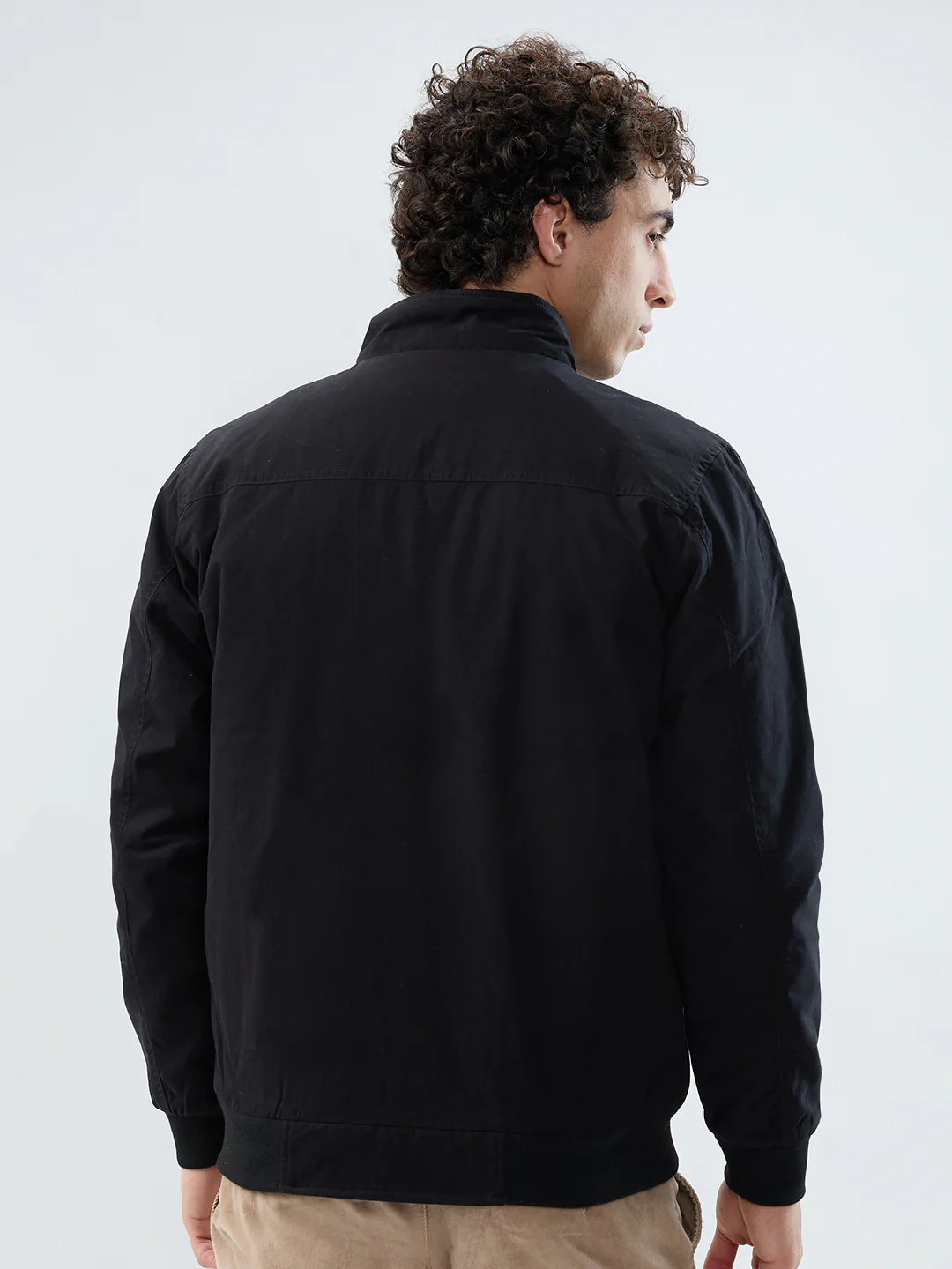 Parx Men Black Solid Cotton Jacket/Winterwear - Image 4