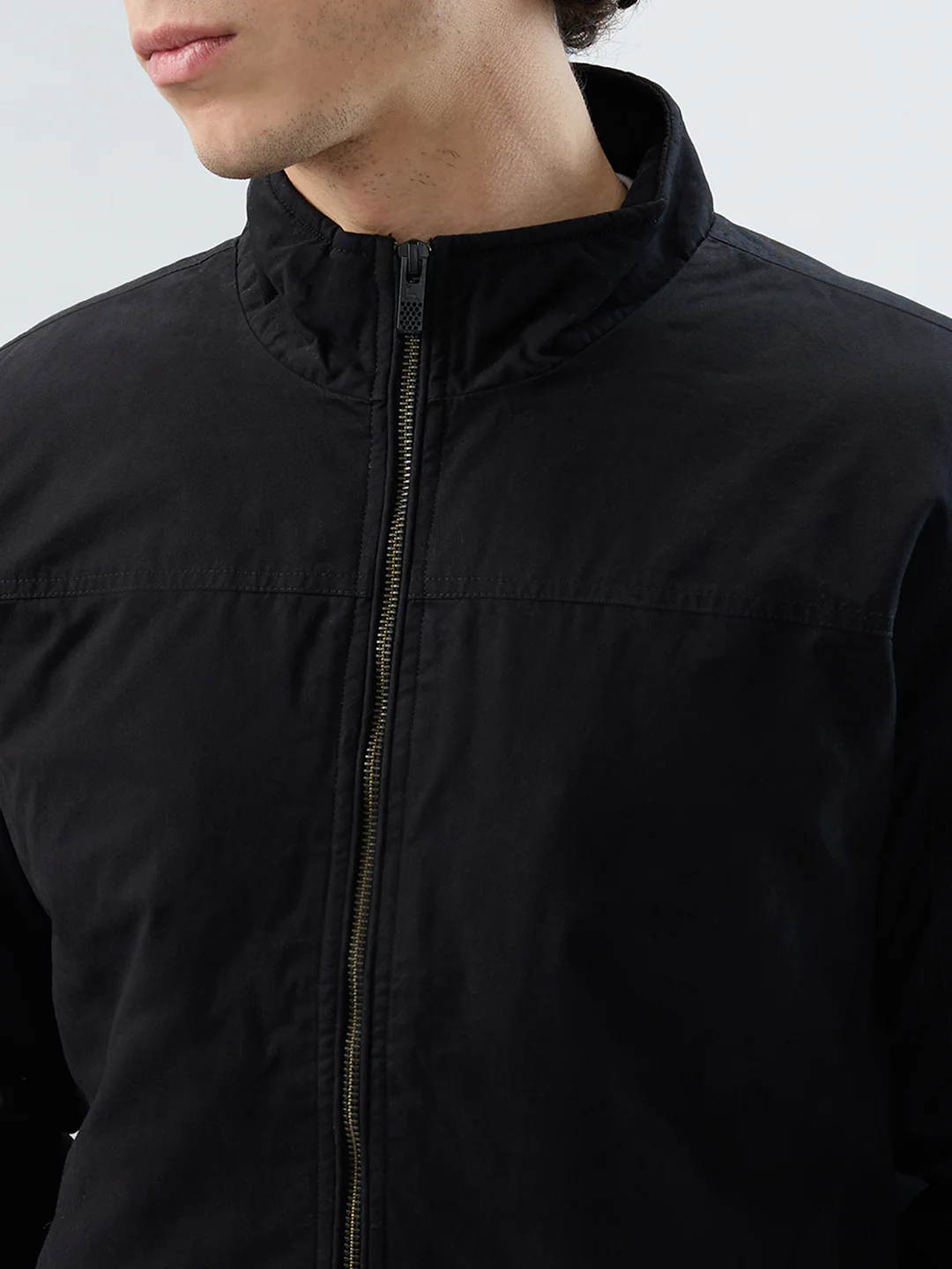 Parx Men Black Solid Cotton Jacket/Winterwear - Image 6